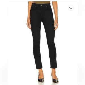 AGOLDE Women’s Nico High Rise Slim Jeans in Washed Black Size 26